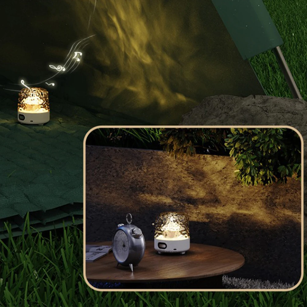 

Water Ripple Lamp Remote & Touch Control Ocean Wave Projector Light 2 In 1 LED Dynamic Water Light for Bar Atmosphere Decoration