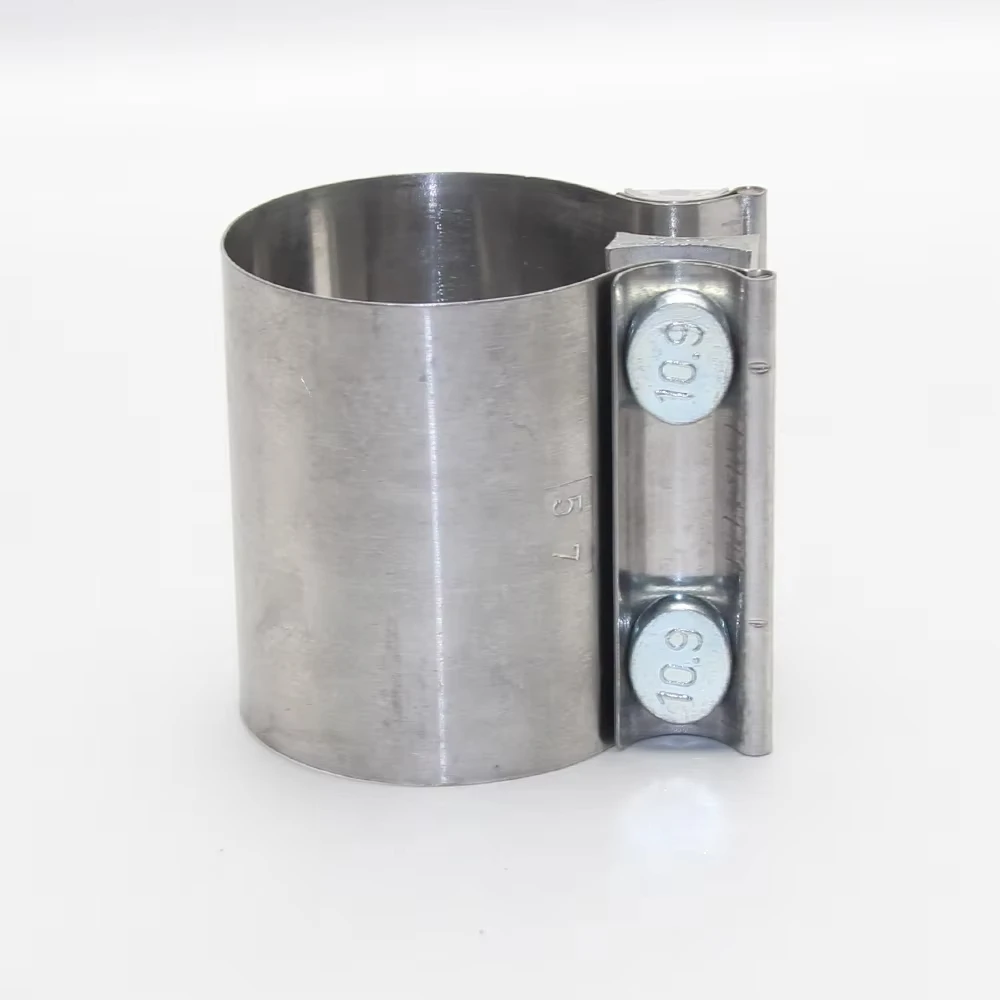 1 قطعة 40/45/50/55/57/60/63 مللي متر اكسسوارات السيارات الفولاذ المقاوم للصدأ العالمي ماسورة العادم اتصال هوب قوي مشبك أنابيب الصلب