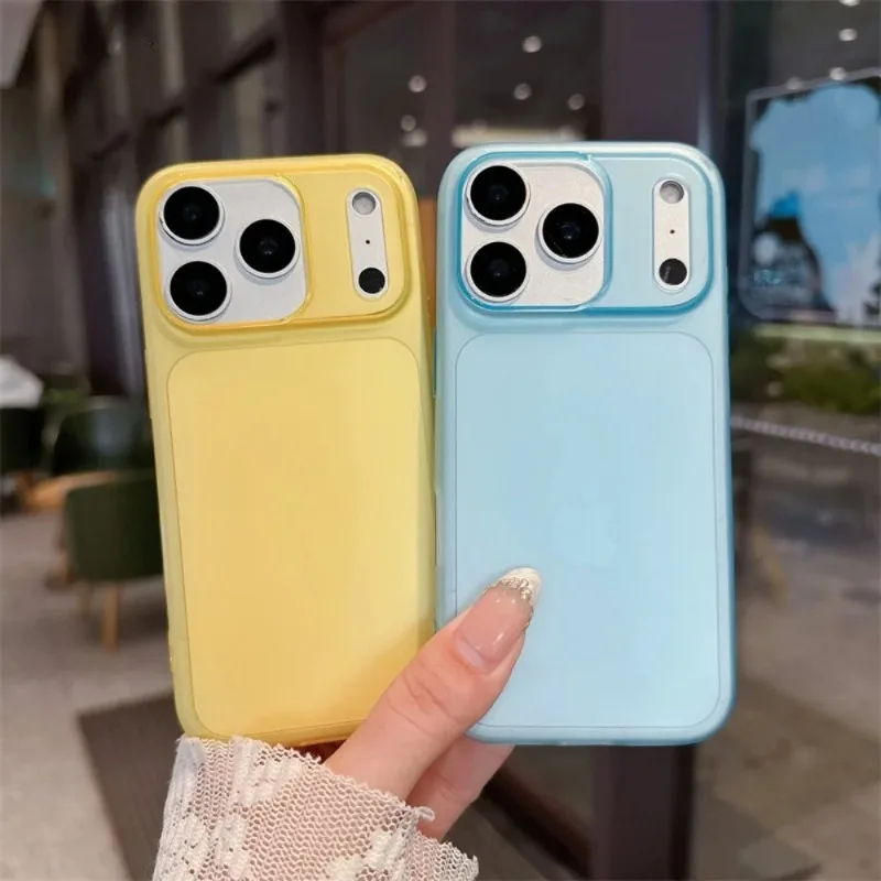 Coque de luxe ultra-fine mate souple en TPU pour iPhone 17 16 Pro Max 15 14 Plus 13, couleur givrée, antichoc