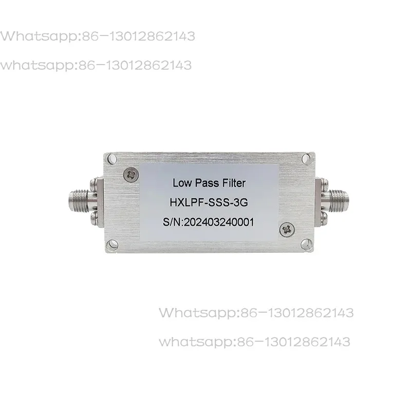 DCDC-3GHz Low-pass Filter with Stainless Steel SMA Female Head, Low Loss and High Out of Band Suppression