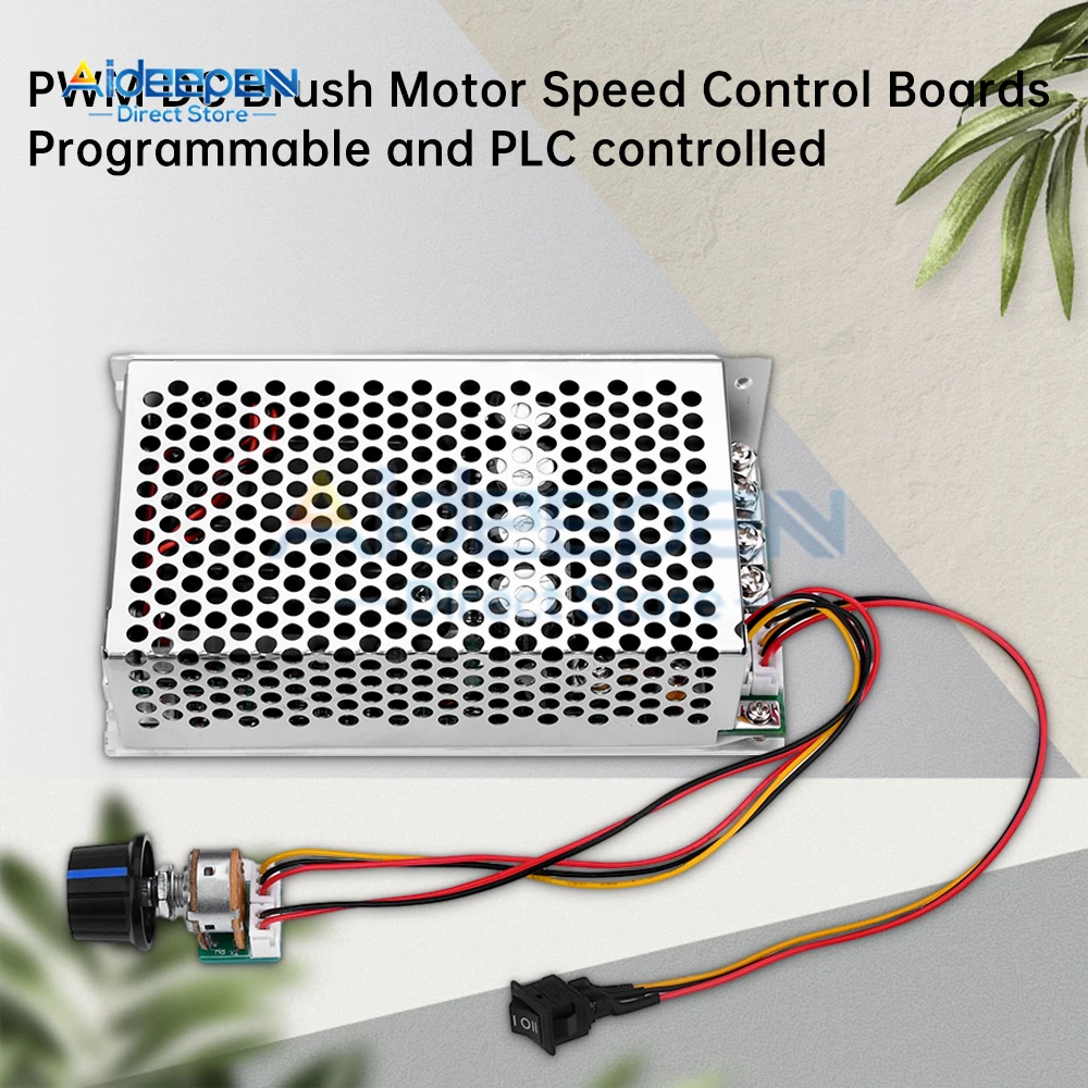 DC Motor Speed Controller 12V PWM Voltage Regulator 12V 24V 48V Dimming Dimmers Motor Speed Controller Input 100A 3000W Governor