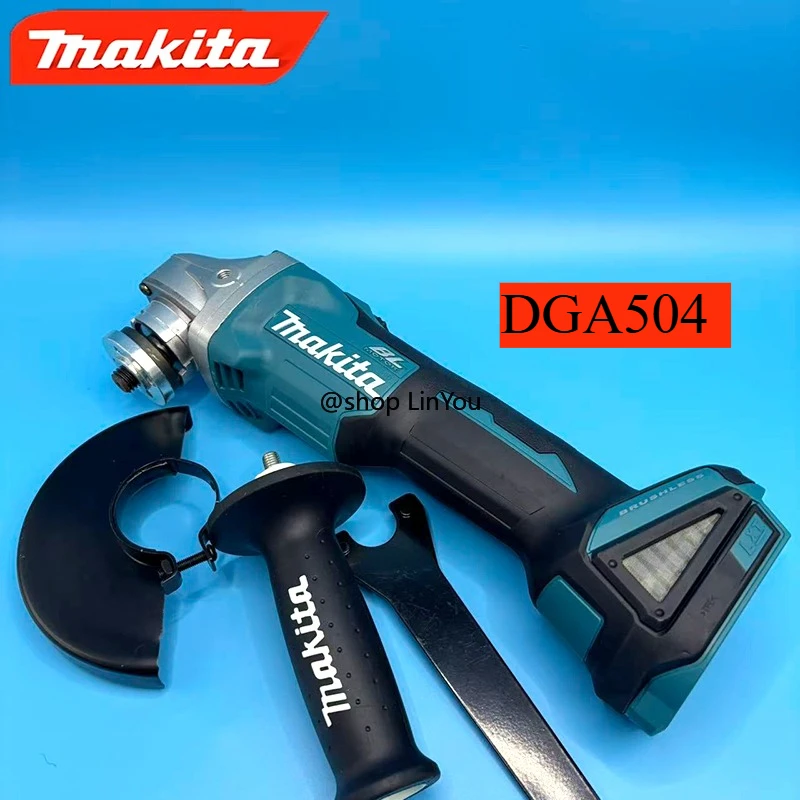 

Makita DGA504 18 В 6,0 Ач 125 мм бесщеточные электрические шлифовальные машины с литиевой батареей, угловые шлифовальные машины