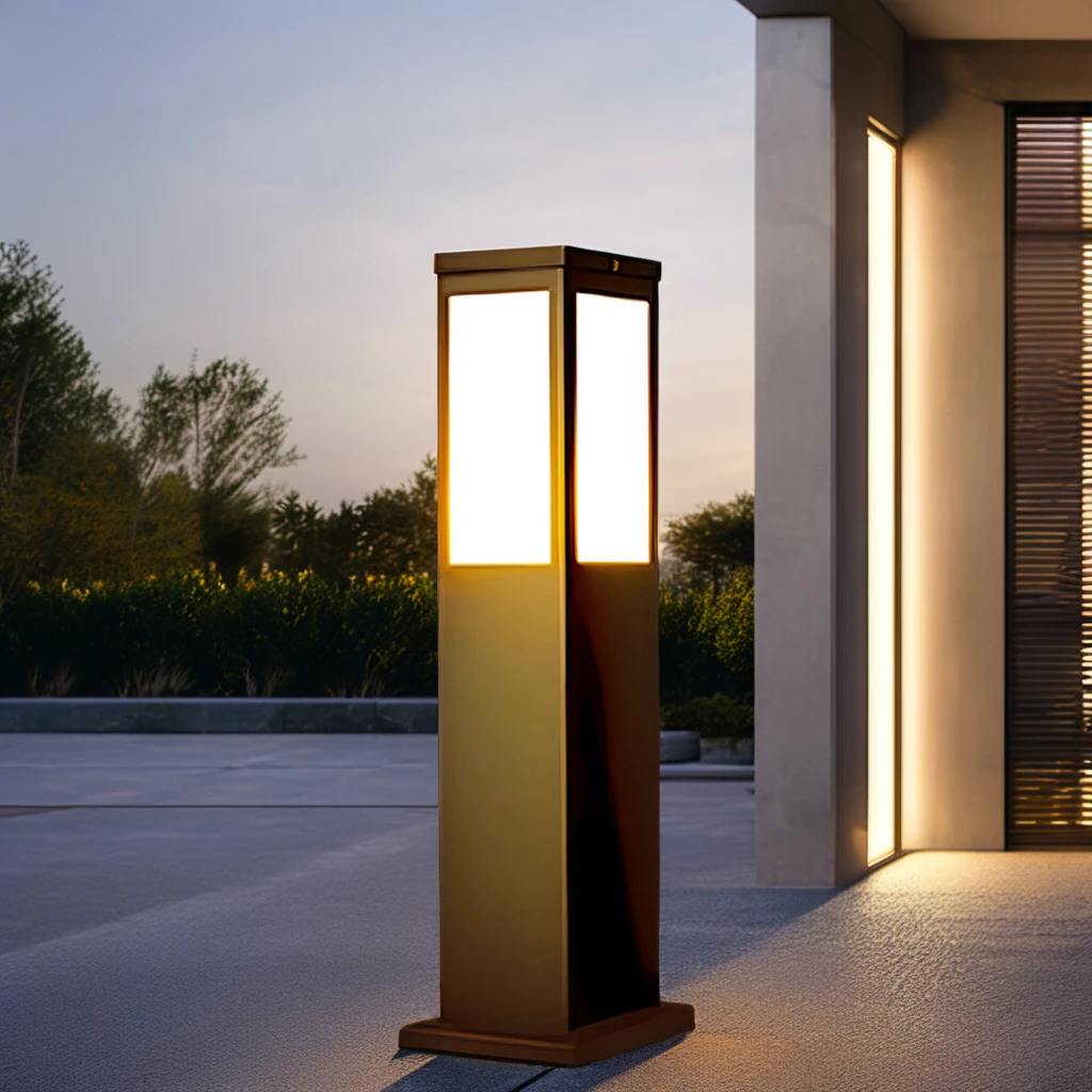 Wholesale Outdoor Garden Solar Bollard Light High Quality IP65 Waterproof Solar Garden Lights Lawn Light