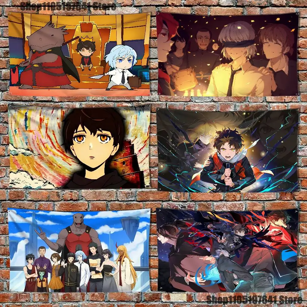 

T-Tower of G-God Comics Suitable for carnivals festivals parties and gatherings Flag Polyester Digital Printing Banner For Decor