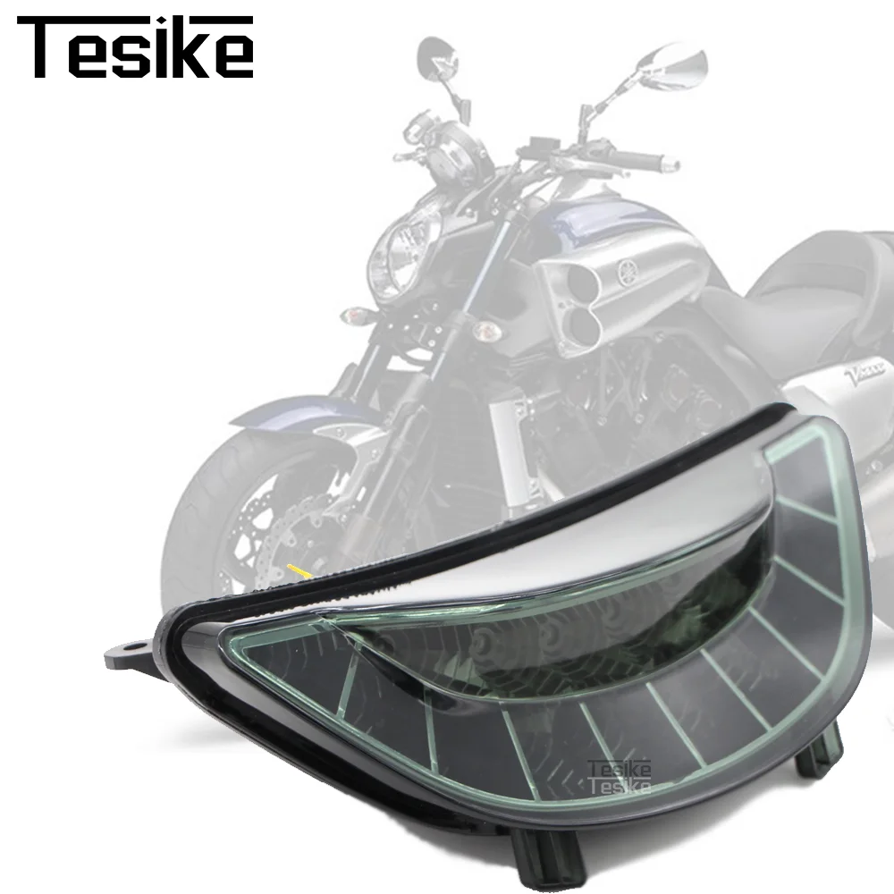 Motorcycle Modified LED taillight For Yamaha VMAX 1700 2009-2013 Rear Tail Light Brake Turn Signals Integrated LED Light