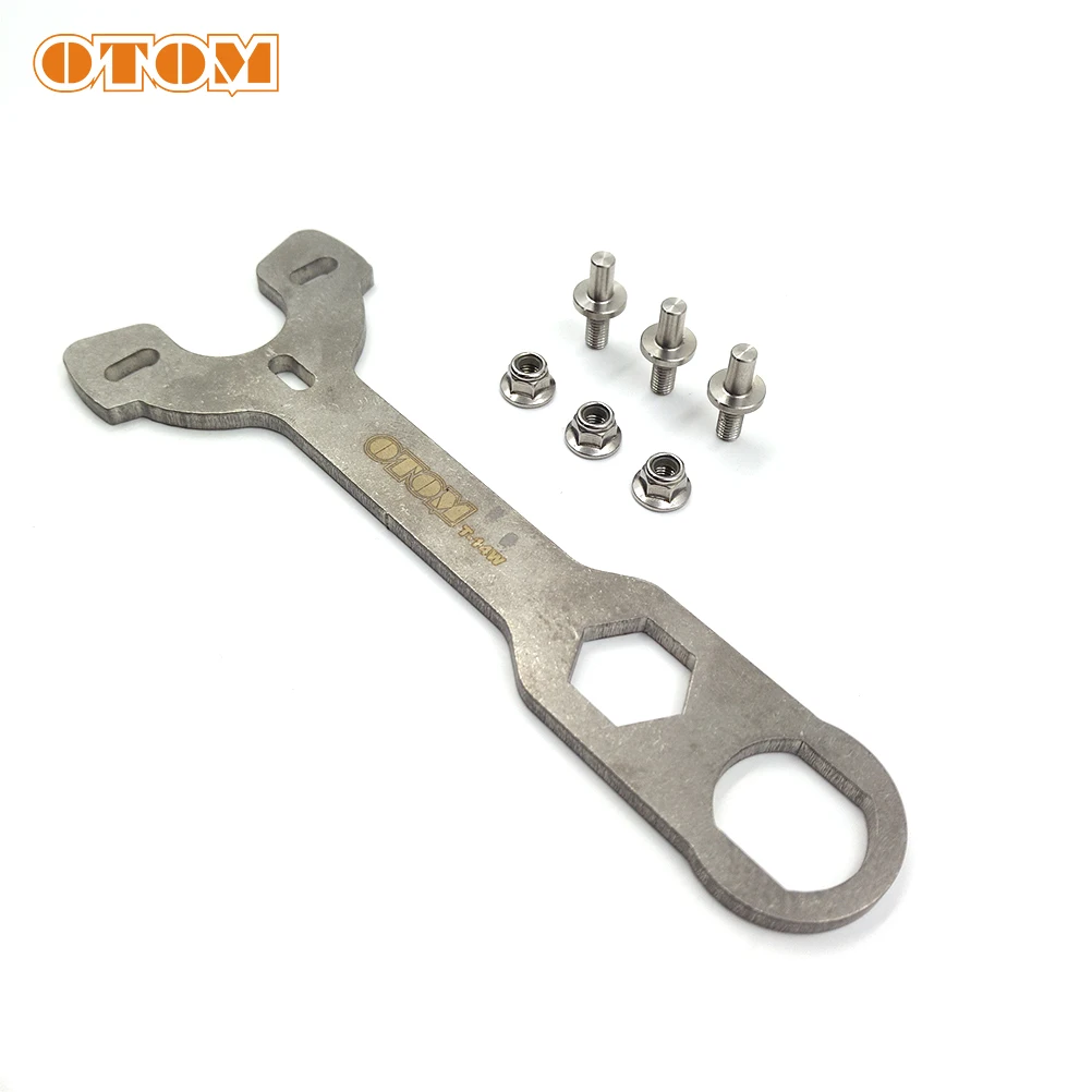 OTOM Motorcycle Adjustment Wrench Tool Rear Shock Absorber Oil Seal Seat Remove Spanner Universal For Quad Bike ATV Dirt Bike