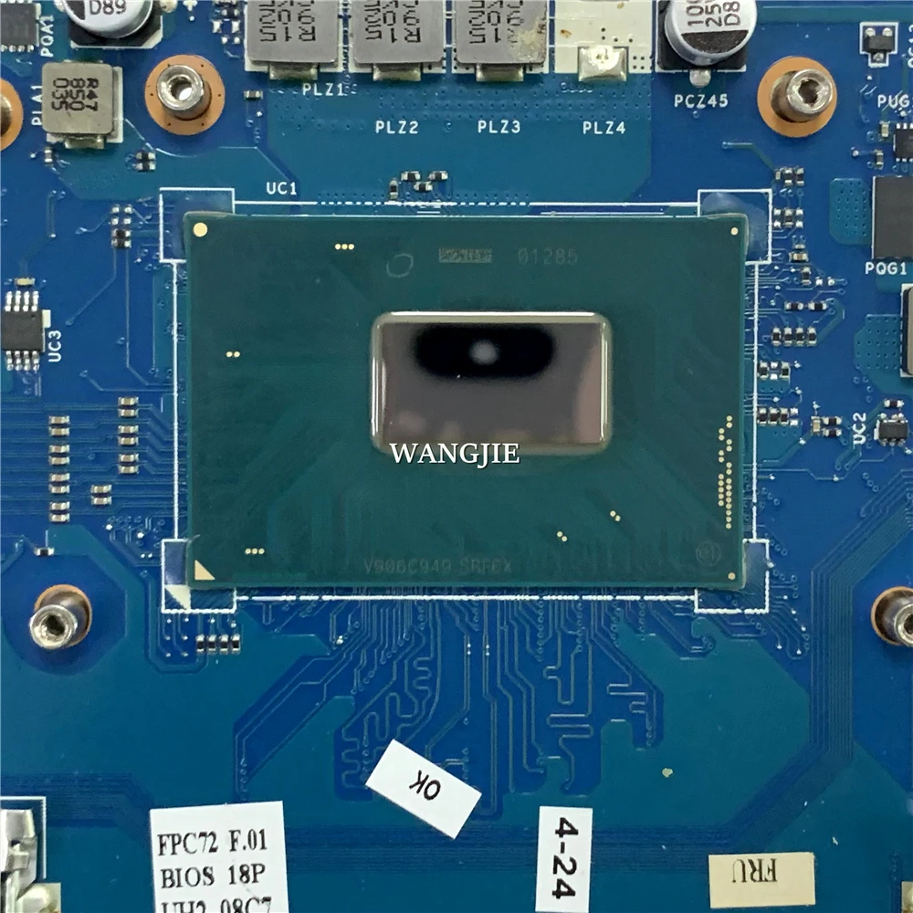 L59771-601 FPC72 LA-H491P ل HP Omen 5 PLUS 17-CB 17T-CB اللوحة الأم للكمبيوتر المحمول SRFCR i5-9300H CPU GTX 1650 4GB 100% تم اختبارها بالكامل