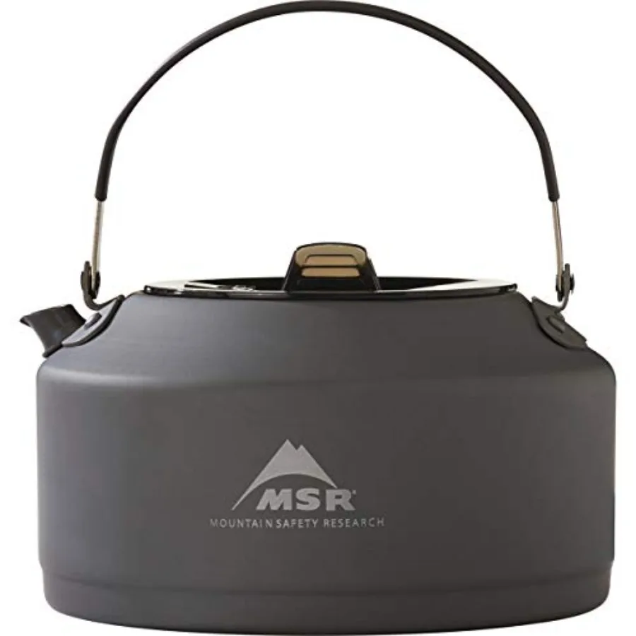 

Походный чайник MSR Pika из твердоанодированного алюминия, черный, для использования на природе, прочное черное покрытие, легкий и термостойкий