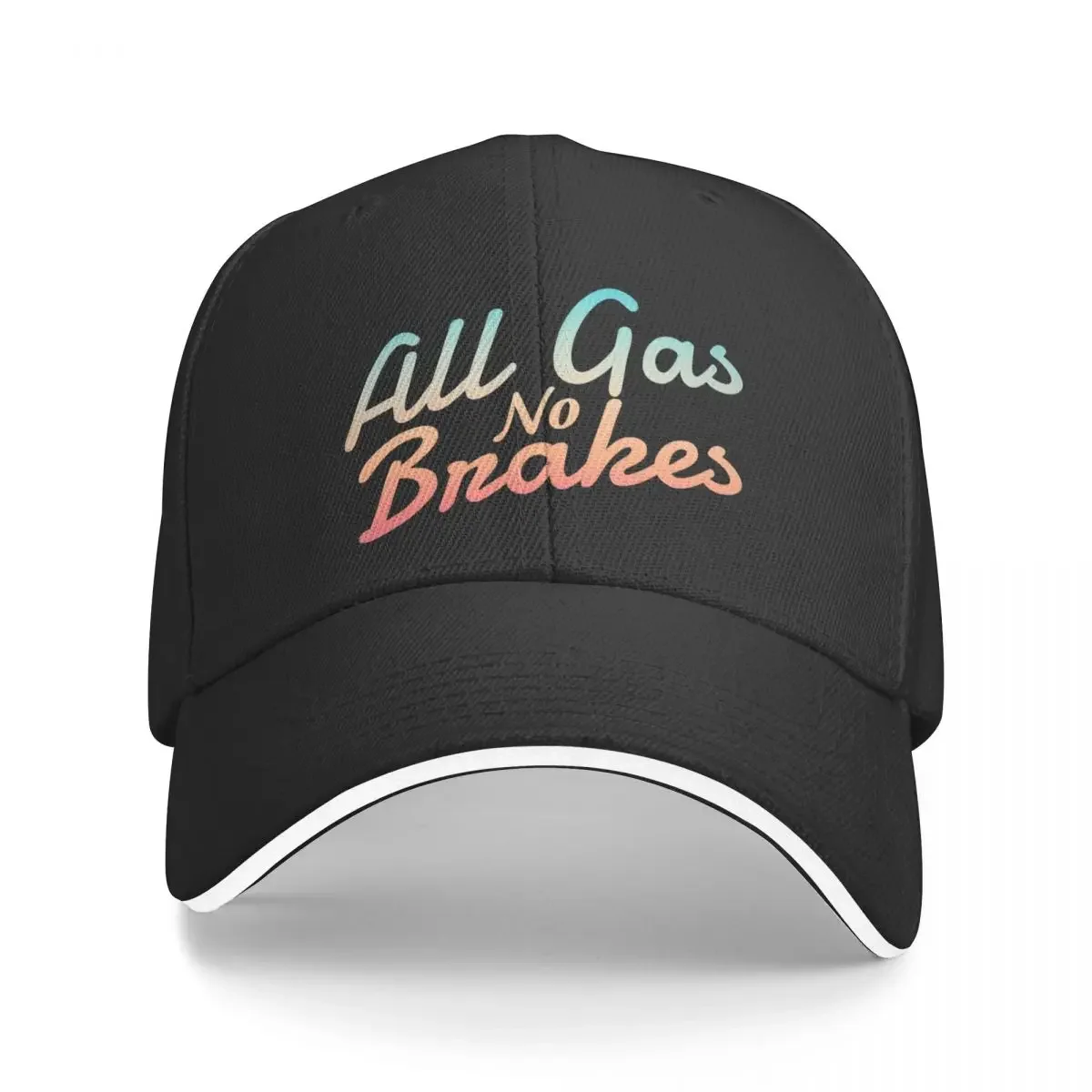 

All gas no brakes - Funny Baseball Cap western Hat Fashion Beach Vintage For Men Women's