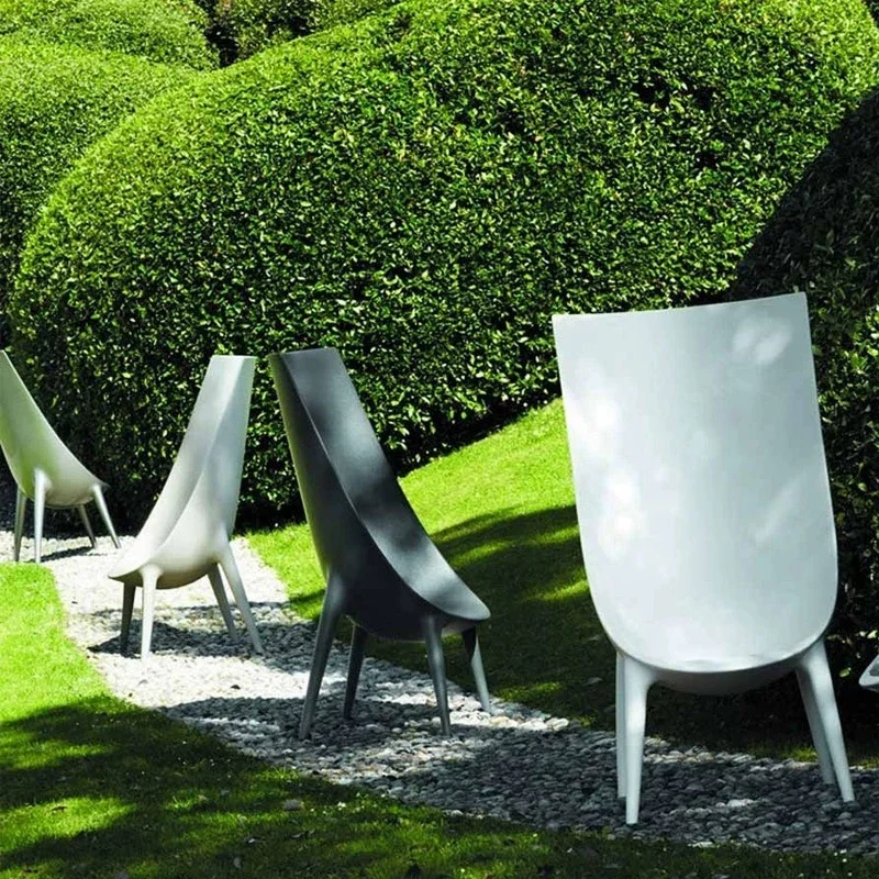 Freizeitstuhl mit hoher Rückenlehne, einfacher einzelner Tigerstuhl, Glasfaser-Modell, Wohnzimmer, Lobby