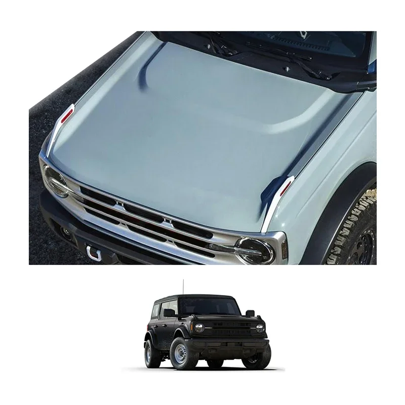 Car Accessories Engine Hood Cover For Ford Bronco 2021 2022 2023