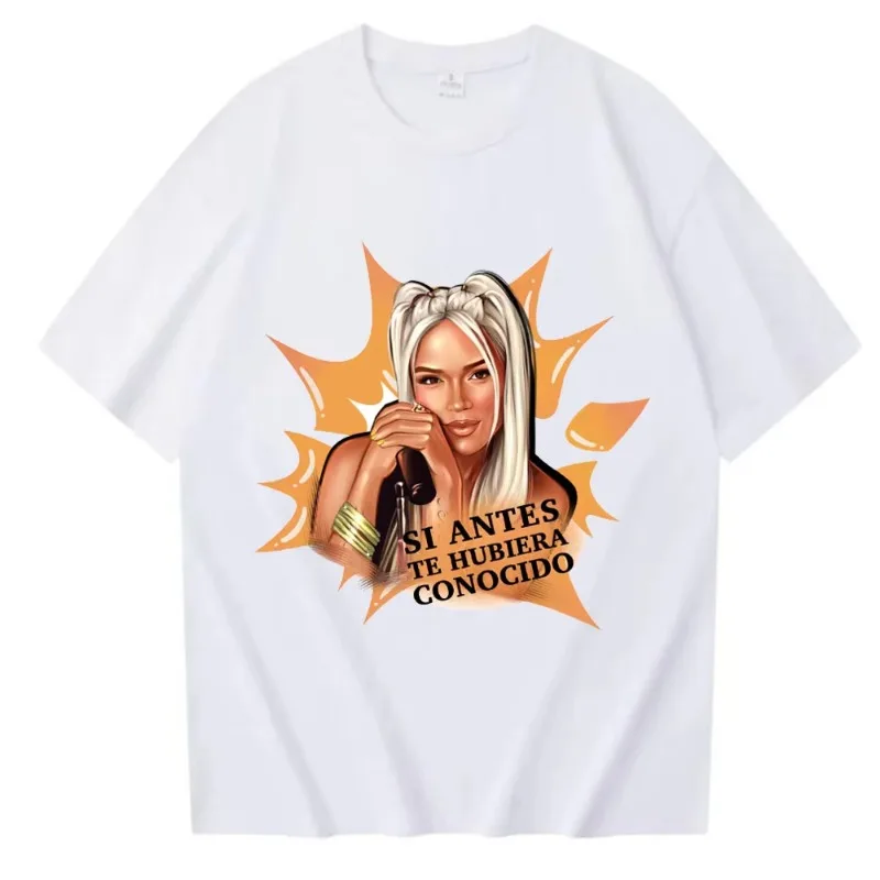 Karol G Bichota Manana Sera Bonito Music Singer 90s Women Streetwear Style Fashion Clothes Print Tee Top Tshirt Graphic T-shirt
