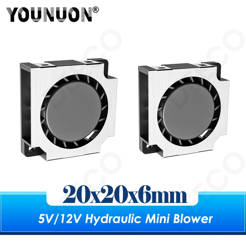 

YOUNUON 2006 5v 12v 2CM 20MM Fan 20x20x6MM Blower Fan 11000RPM Ultrathin Fan Mini Laptop Fan 2wire