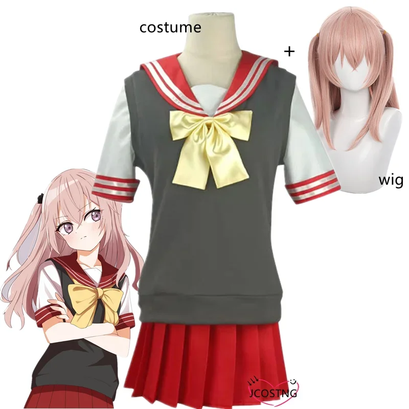 Hot anime my dress-up Darling Inui sauna full set JK uniform women Girl Halloween party cosplay costume School cloth with wig