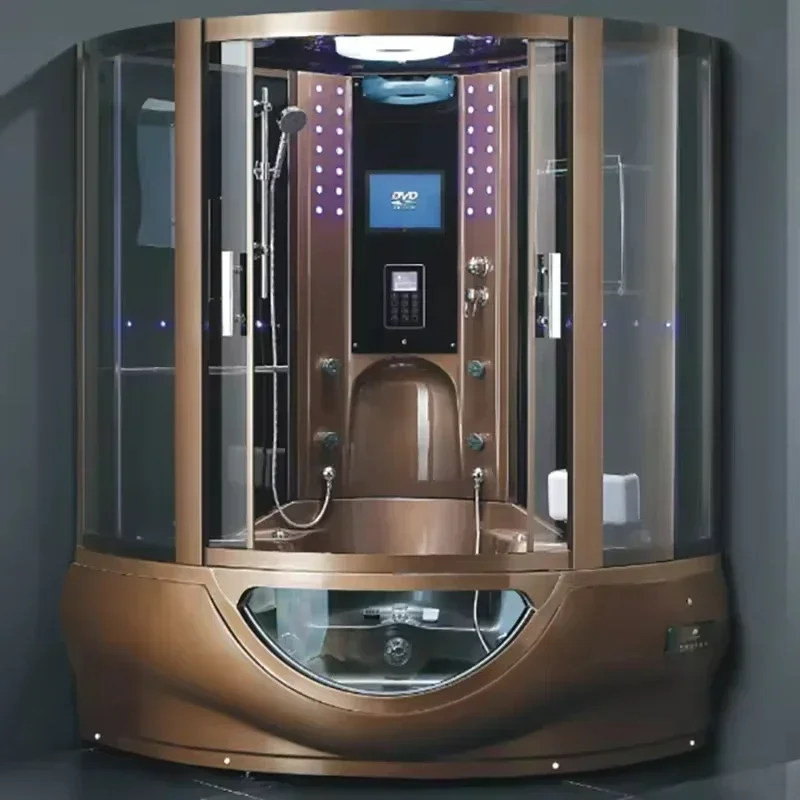 사우나 샤워실 습식 스팀 목욕실 콤보 LED 조명 스팀룸 다기능 월풀 샤워 사우나