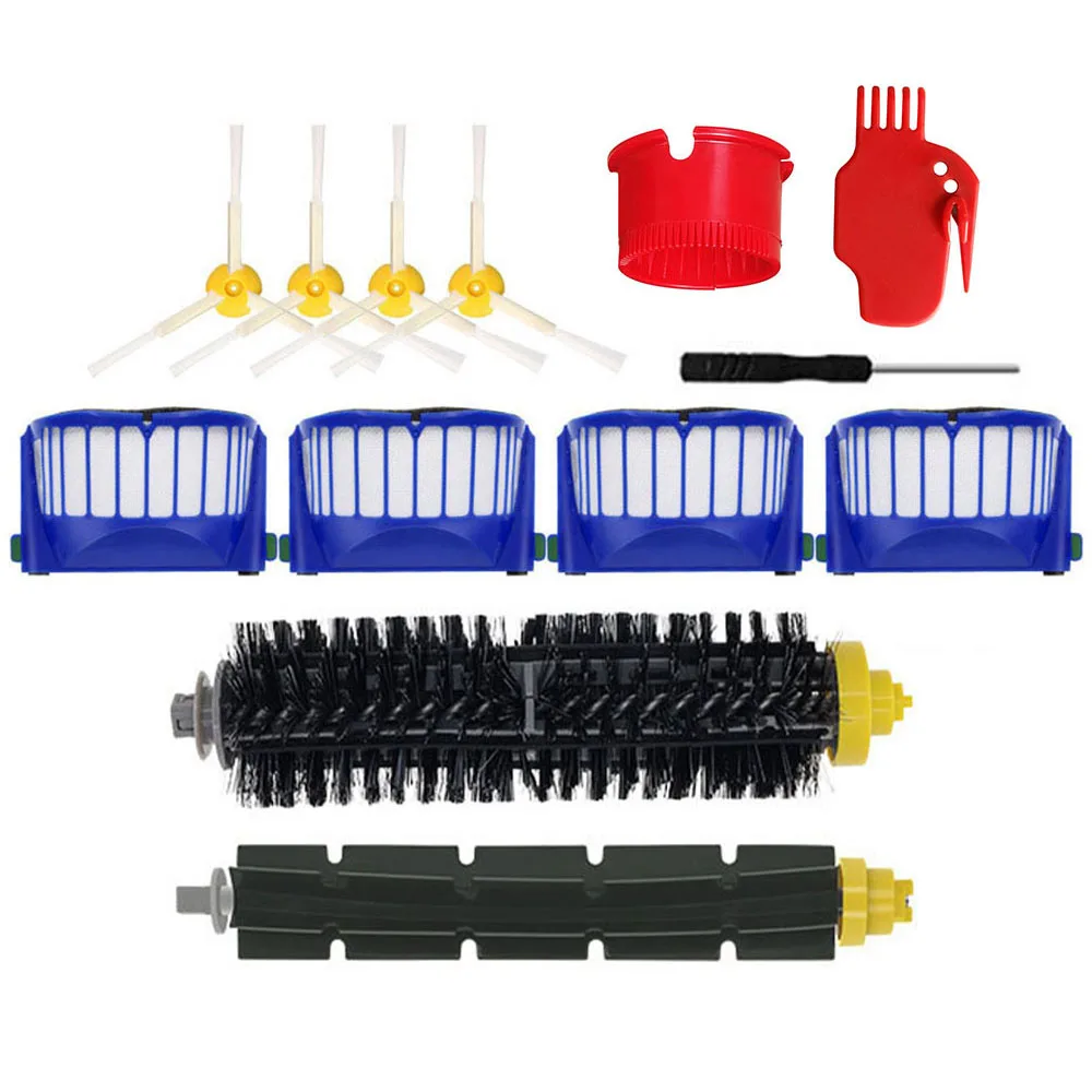 Filtros Hepa Escova Principal, Escova Lateral da Doca do Carregador, Motor para iRobot Roomba 528, 535, 540, 595, 610, 630, 645, 650, 660, 676, 680,