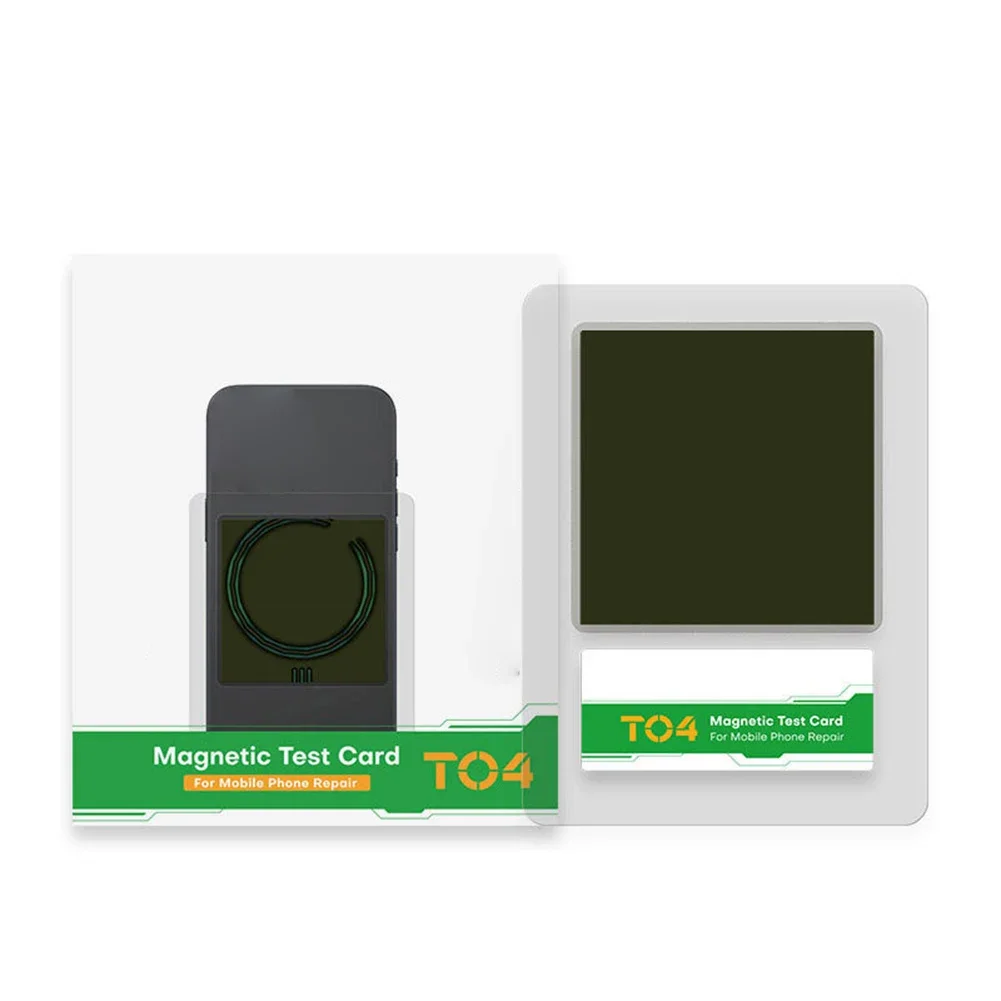 TO4 Magnetic Stripe Card Non-Destructive MagSafe-Detection Tool Reusable ABS Observation Plate For Wireless Charging Area Test
