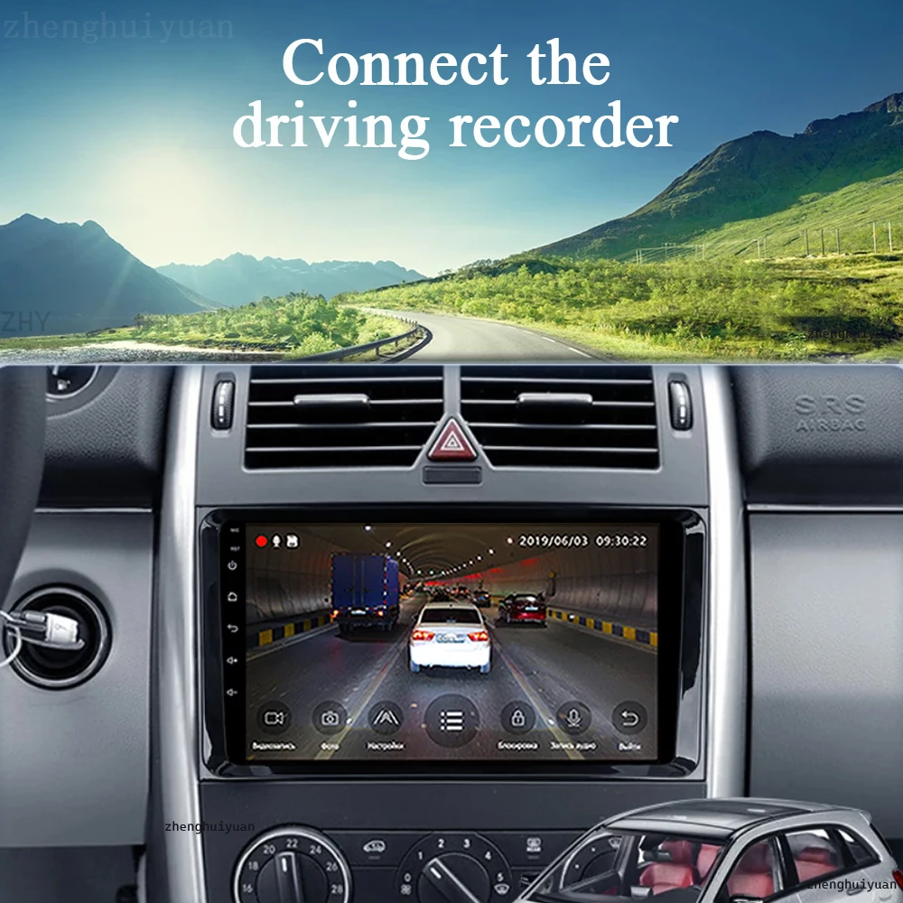9\'\' Inch Android 15 For Mercedes Benz B200 Sprinter W906 W639 AB Class W169 W245 Viano Vito Car Radio Multimedia GPS DVD Player