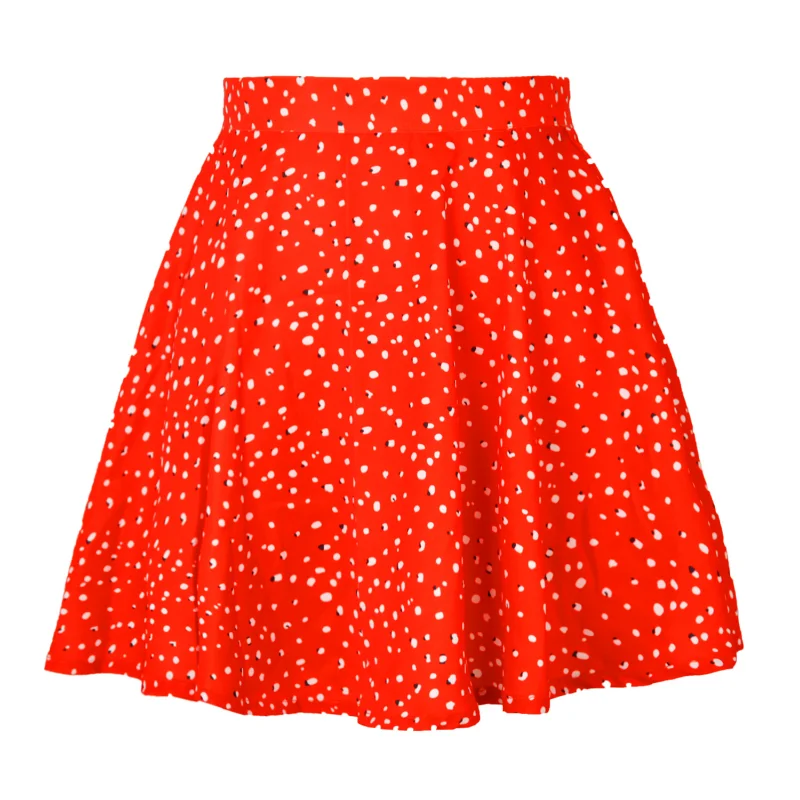Zomer Damesrok Harajuku Nieuw 2023 Nieuwe Dames Bloemenrits Bedrukt Chiffon Lange Taille Paraplu Rok Dames Sweet Elegant