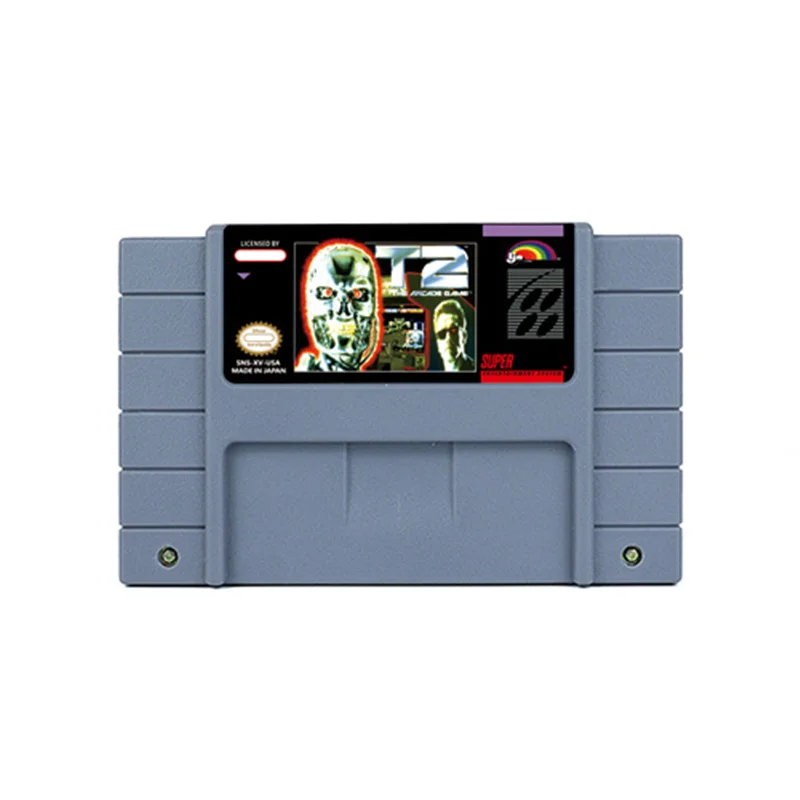 The Arcade Game-T2  Action  Game for SNES 16 Bit Retro Cart Children Gift