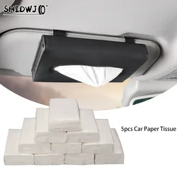 5pcs Car Tissue With 30 Pieces Tissue In Side Per Pack For Car Tissue Box Paper Refill For Vehicle Home Bathroom Usage