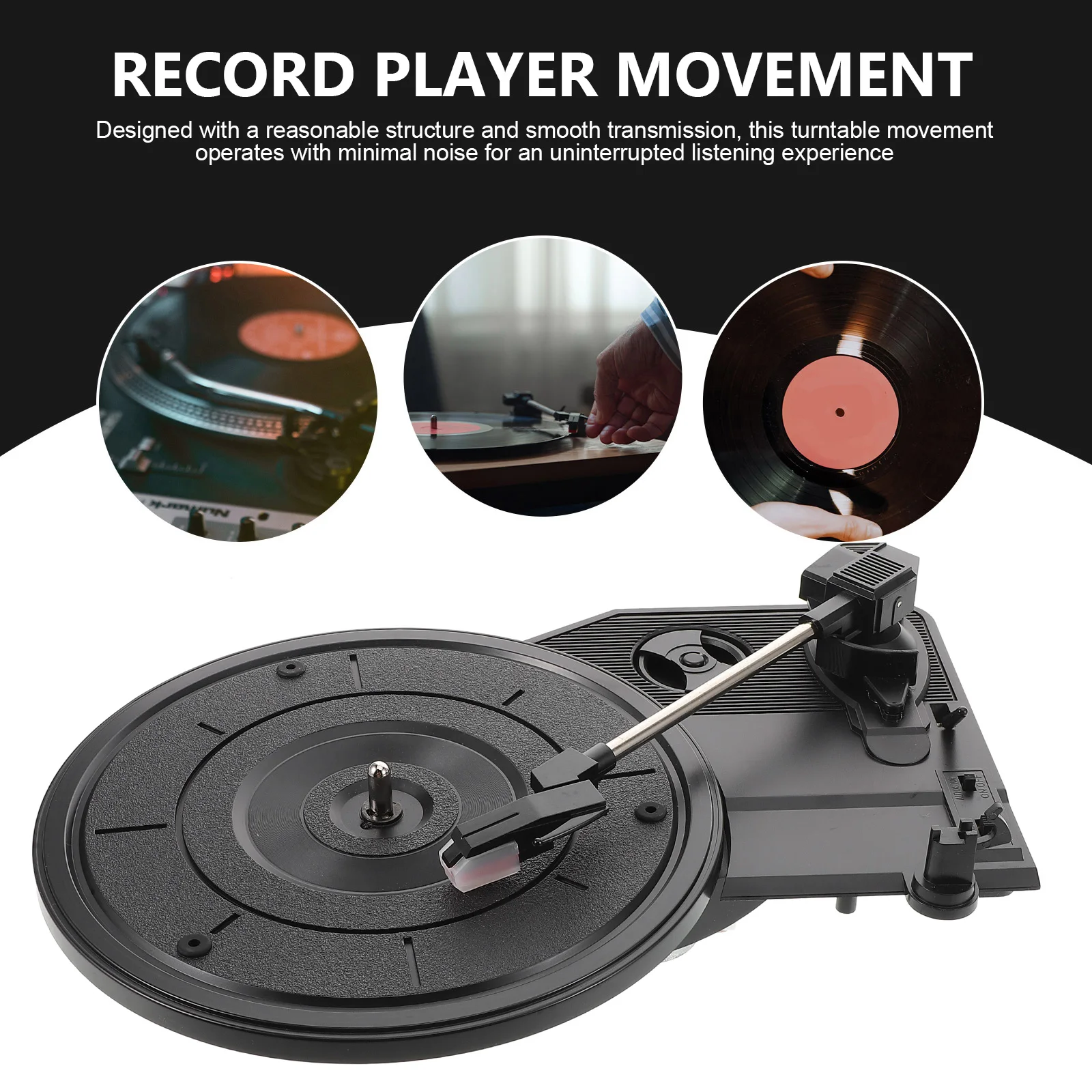 

Retro Gramophone Movement Vinyl Record Player Classic Nostalgic Style Record Player Antique Gramophone Turntable Lover home deco