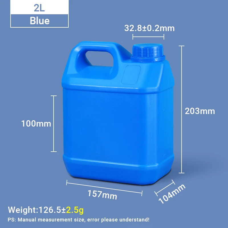 2L Food Grade Plastic Bucket Square Bucket Sealed Alcohol Packaging Bucket With Lid Large Capacity Pressure Bottle