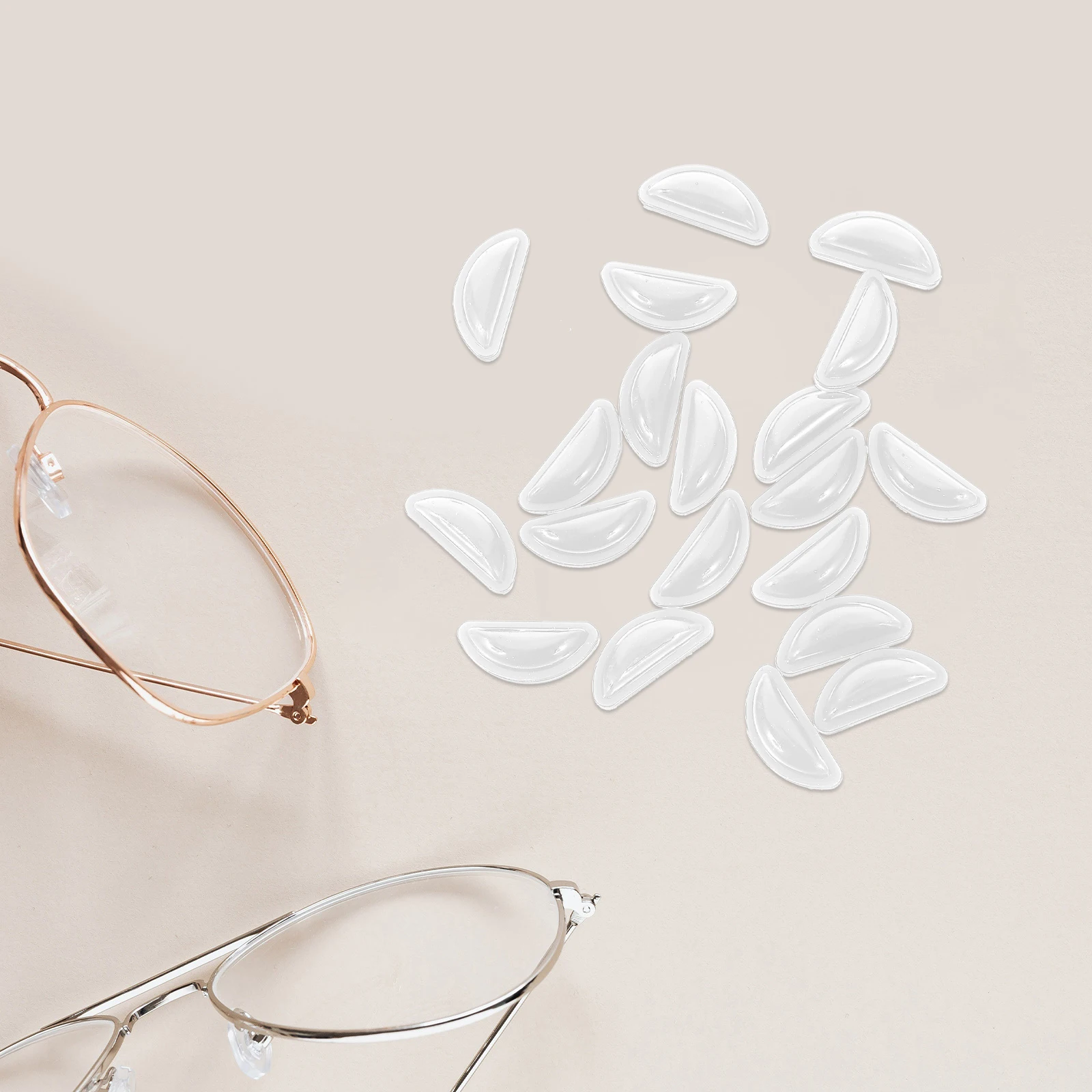 

10Pairs Air Nose Pads for Eyeglasses Reusable Non-Irritating Soft Cushion Replacement Nose Pieces for Glass Frames Anti-Slip