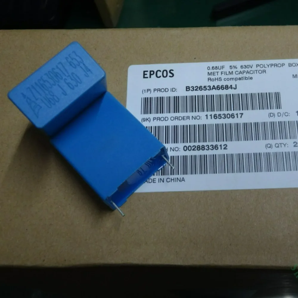 EPCOS 0.68uf 630v 680nf u68 684 Brand New 22mm Film Capacitor B32653A6684J