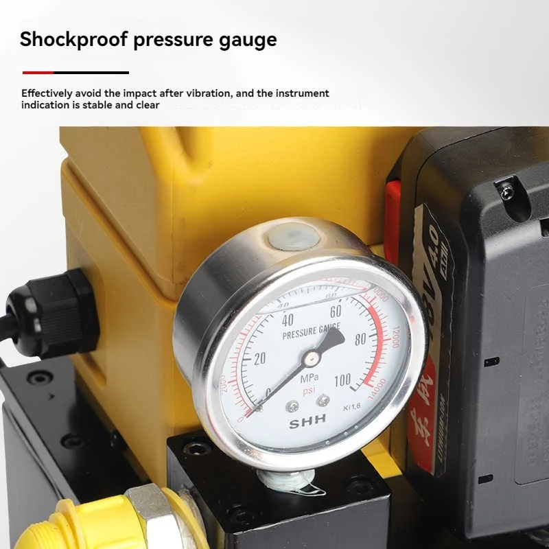 مضخة زيت هيدروليكية قابلة لإعادة الشحن، جهاز تحكم عن بعد لاسلكي، ضغط هيدروليكي صغير، بطارية ليثيوم محمولة، ضغط عالي للغاية 70 ليًا #3