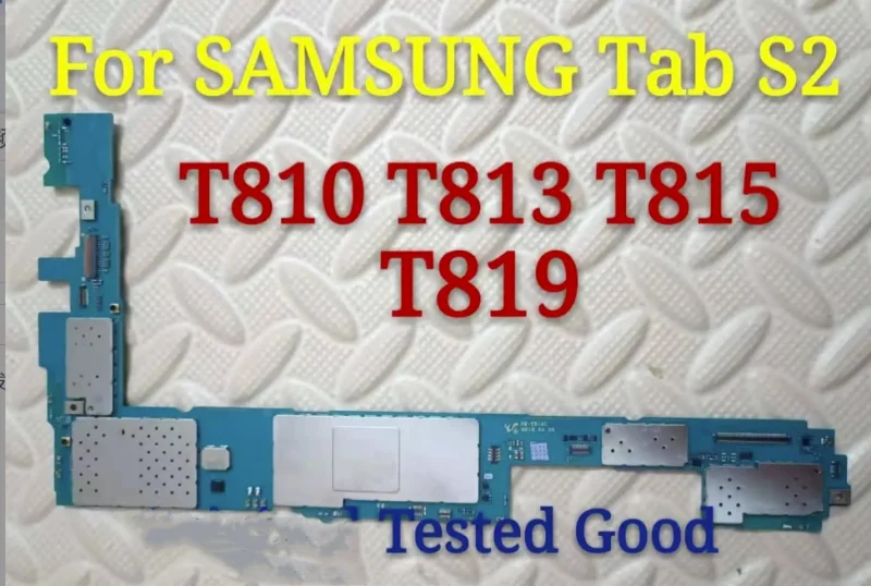 For Samsung Galaxy Tab S2 Mainboard SM-T815 T810 T813 T818 T819 Motherboard Replacement WLAN / 4G Version Android System OS