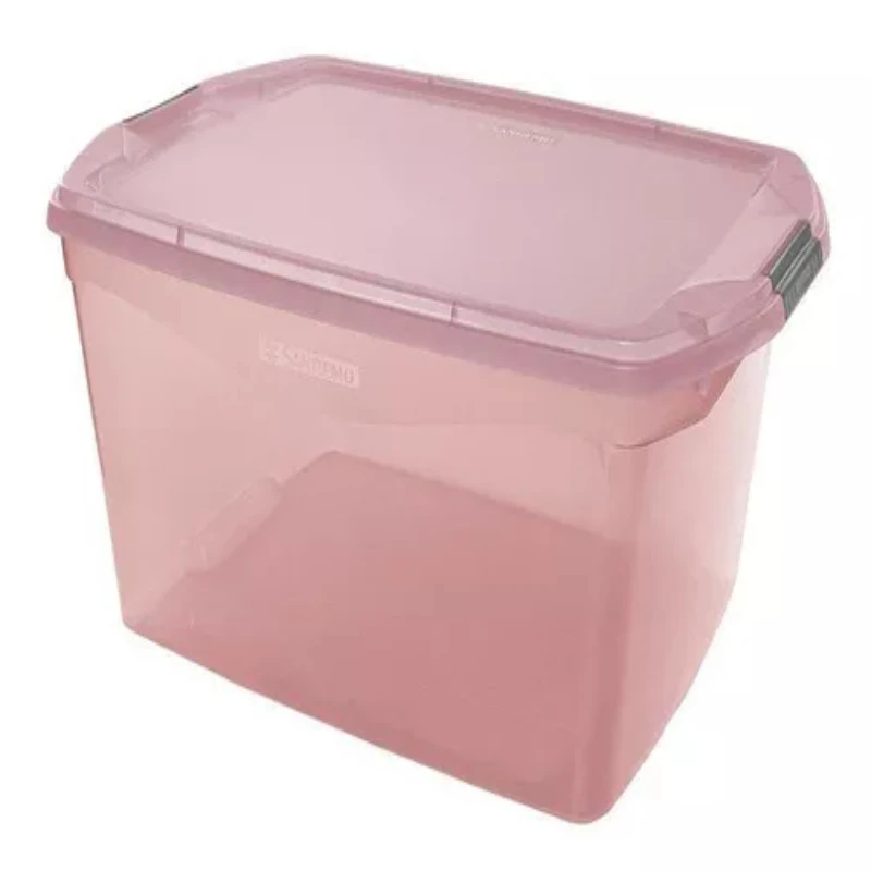 

Organizing Box 68 Liters Translucida Pink 64x44x34 Cm Boxes, Boxes and Baskets Decorative Boxes