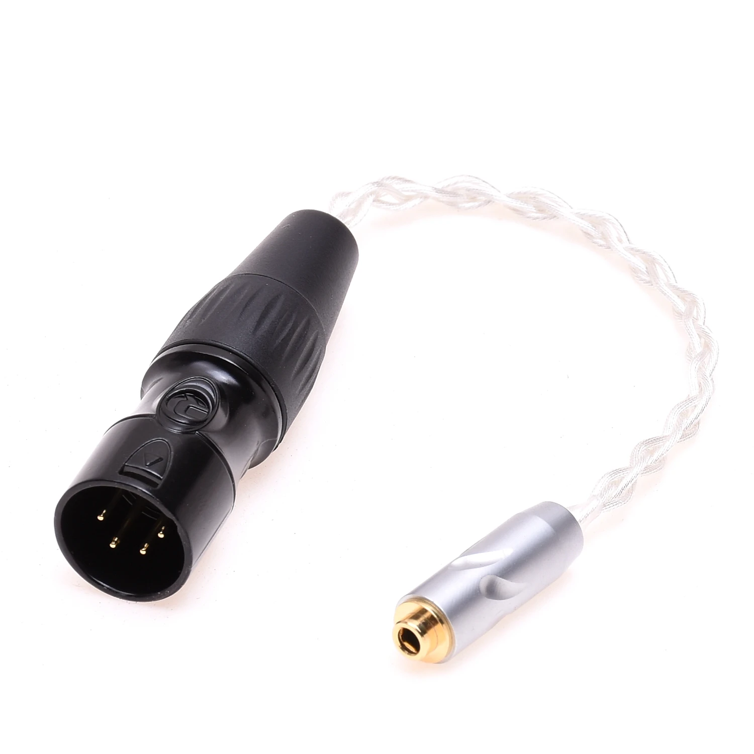 4Pin XLR Male to 4pin TRRS 2.5mm / TRRS 3.5mm / 4.4MM Female balanced Audio Adapter