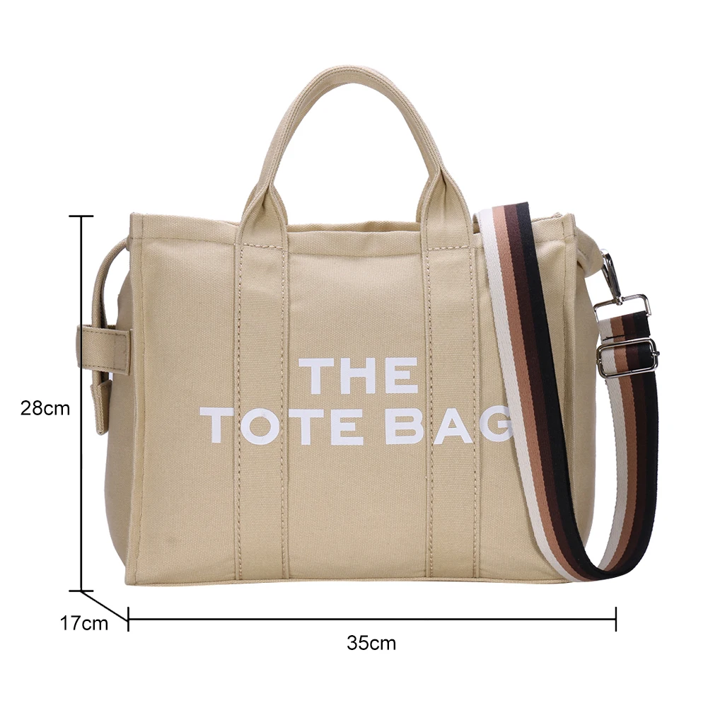 Canvas Fashion Crossbody Bags Letter Prints Women\'s Top-Handle Bag Large Capacity The Tote Bag High Quality Ladies Messenger Bag