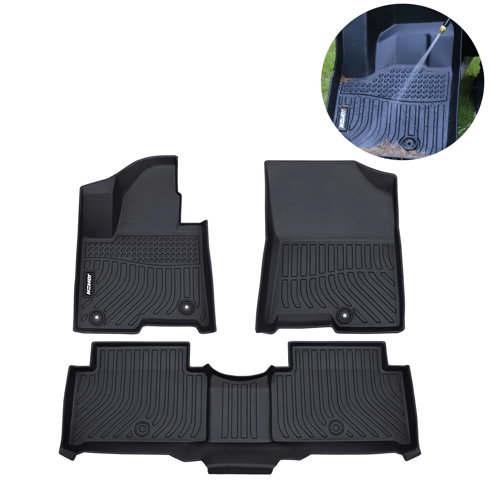 Car Floor Mats For Kia Sorento Hybrid 2021-2023 Auto Protective Pad Carpete Black 5 Seat Car Foot Mat For Kia (PHEV & HEV)