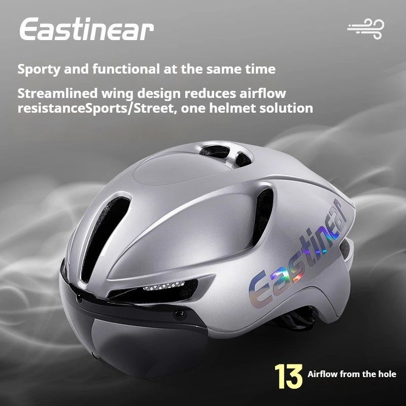 

Horntour New Aero Road cycling helmets bicycle helmet Men women Ultralight adult Bike Cycling Goggle bicycle helmet with led