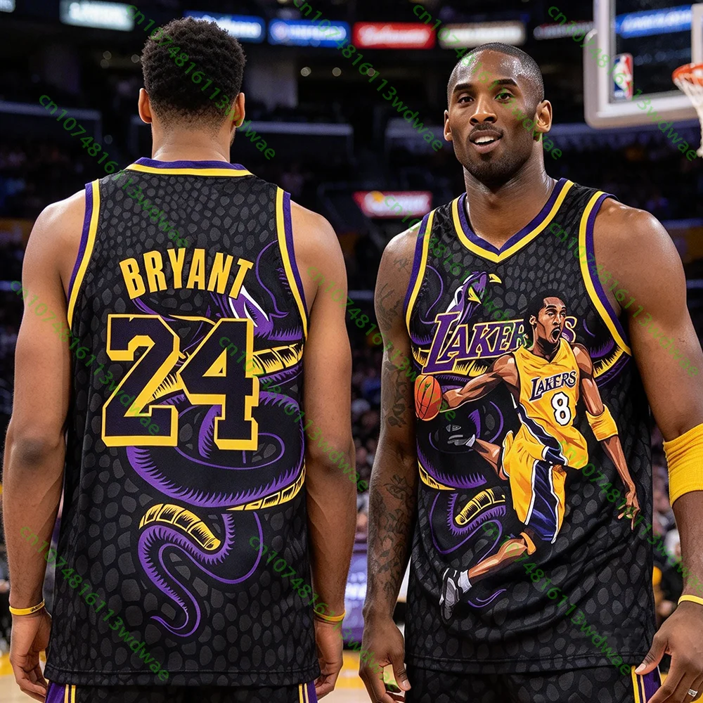Tribute Jersey Mamba Forever Fan Tank Top Men's Basketball Jersey #24 Style Graphic Print Quick-Dry Loose Streetwear Sports Vest