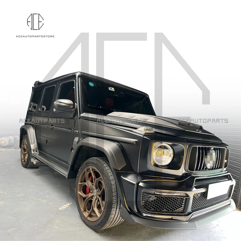 For Mercedes-Benz G-Class W464 G500 G550 G63 Upgraded G900 Body Kit W464 Upgraded G900 carbon fiber front bumper front lip