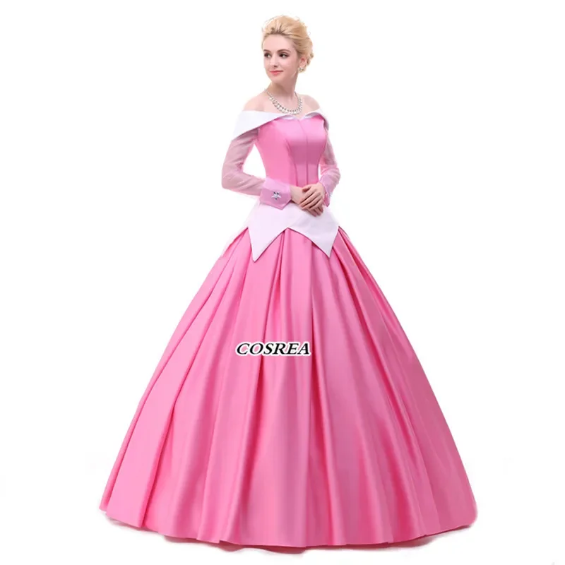 أزياء كوسريا الجديدة عالية الجودة للأميرة أورورا التأثيرية فستان حفلات طويل جميل مع أزياء طويلة الأكمام للنساء OA2296
