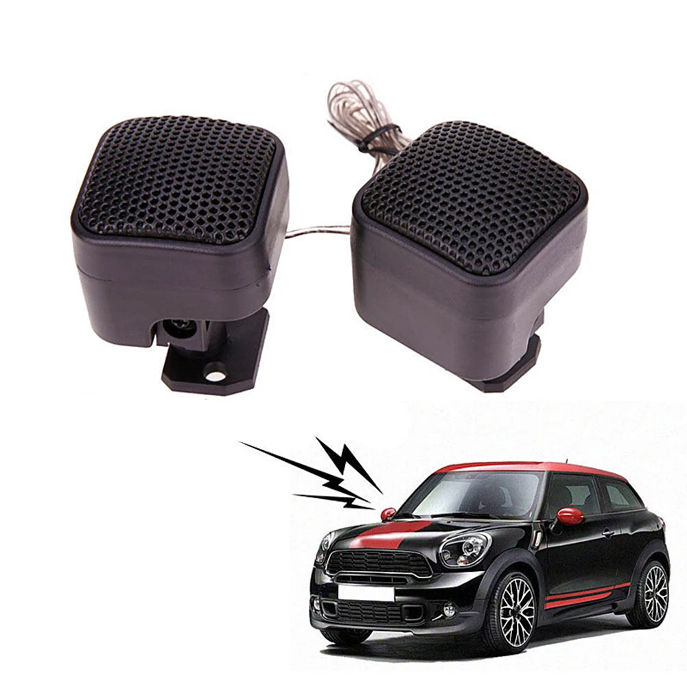 1 Pair Car Tweeter Dome Speakers 500W Power with Integrated Crossover for Clear and Balanced Sound in Vehicle Audio Setup
