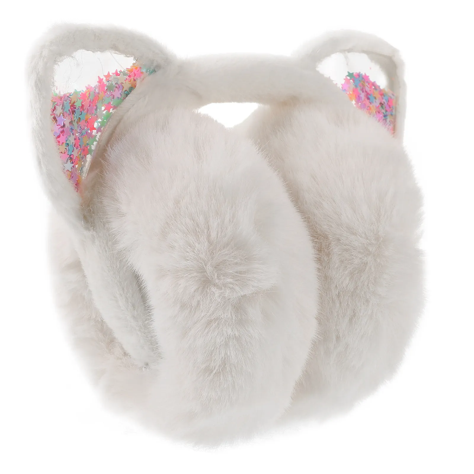 Ear Muffs Winter Cold Weather Ear Warmers Foldable Acrylic Construction Portable Insulated Design for Skiing Outdoor Use