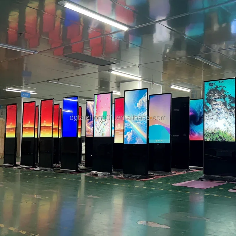32/43/55 Inch Android LED Display Touch Screen Kiosk Outdoor Shopping Advertising Machine for Elevator Retail Store Floor Stand