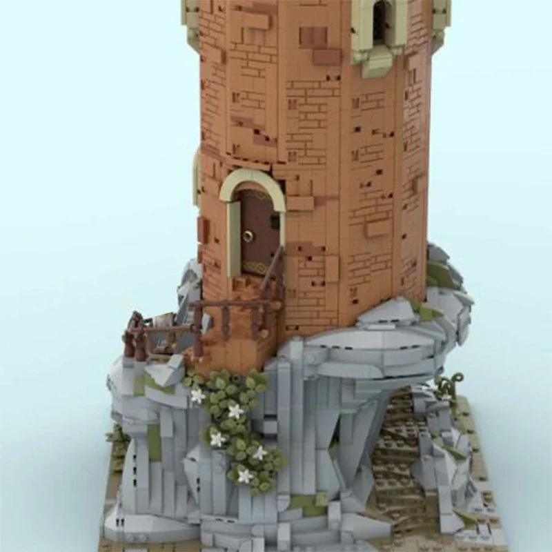 City Gates and Alchemist Tower Technology Blocos Modulares Modelo de Castelo MOC Building Bricks, DIY Assembly Toys, Conjuntos de Presentes de Natal