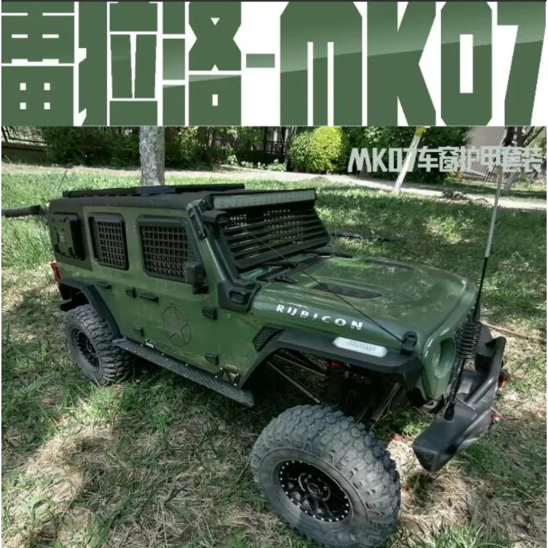 

Window Armor & Backpack Rain Eyebrow Kit for 1/7 RLAARLO MK07 RC Crawler Off-Roader, Decoration Parts, Appearance Upgrade Parts