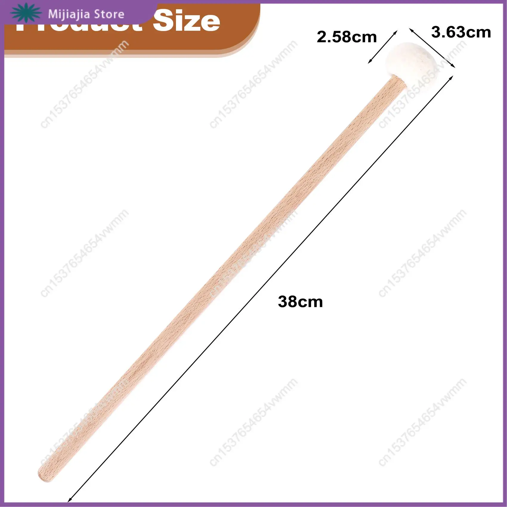 2 peças cabeça dupla tambor címbalo gong mallet martelo macio varas maletes hastes martelo de feltro 385mm vendas