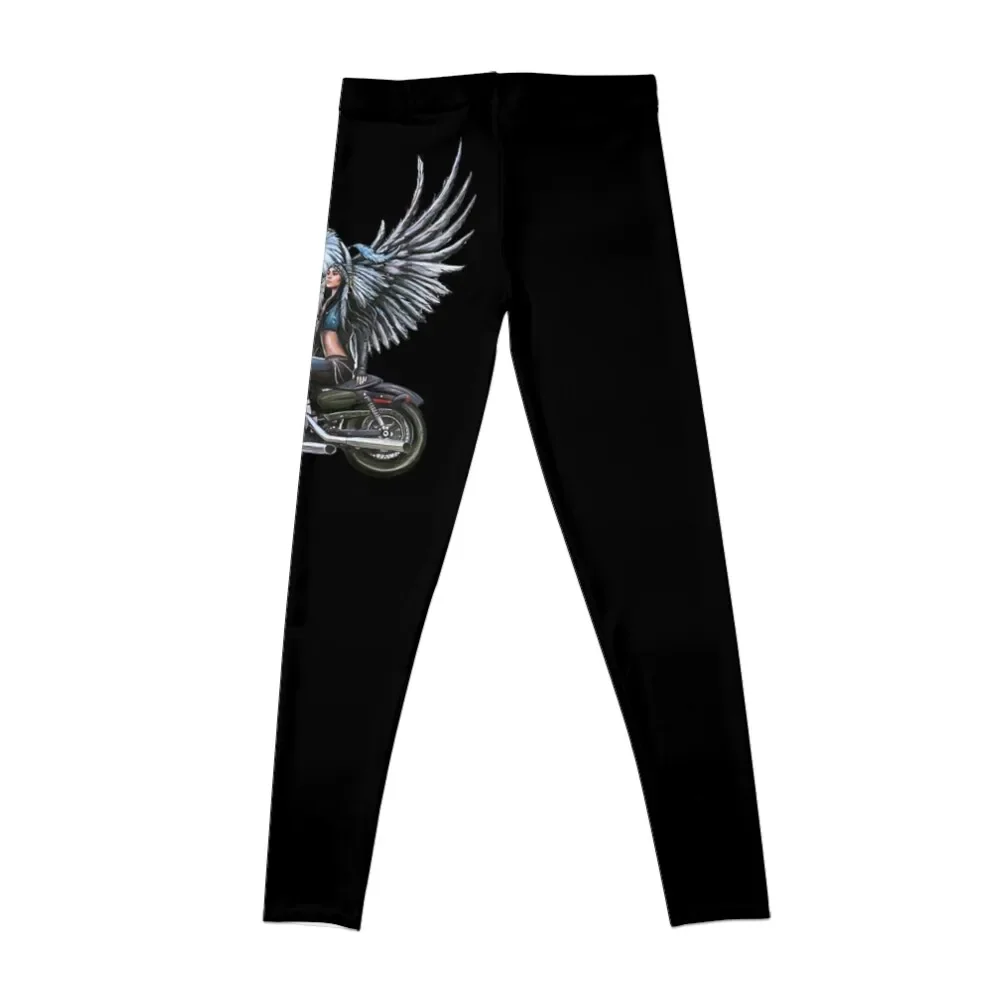 Woman on Motorcycle Leggings workout shorts Women sportwear Women's push up Women's high waist Womens Leggings