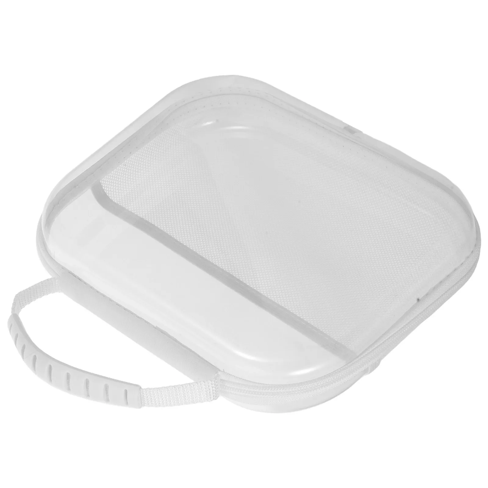 

Hard Shell Clear Zipper Travel Case Toiletry Organizer Bag Lightweight Compact Storage Box for Skincare Makeup