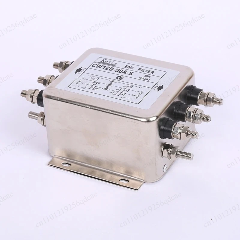 Three-phase Three/four-wire 380V AC Power Supply EMI Filter Servo Inverter Anti-interference CW12B-60A-S
