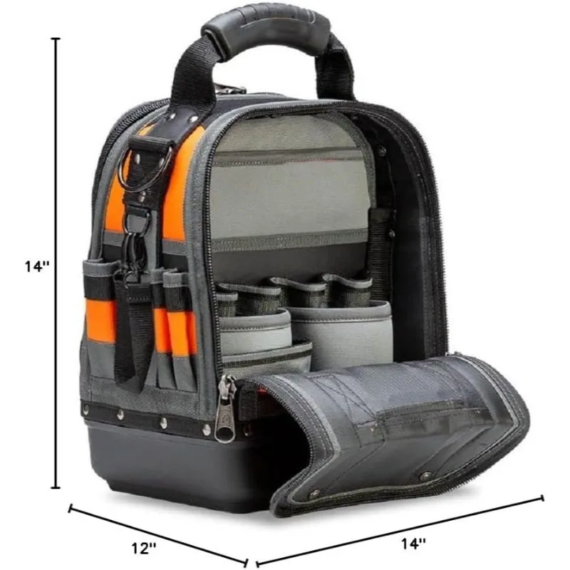Large Capacity Hand Tools with Anti Slip Scratch Resistant Molded TPR Rubber Waterproof Polypropylene Bottom Hand-held Tool Kit