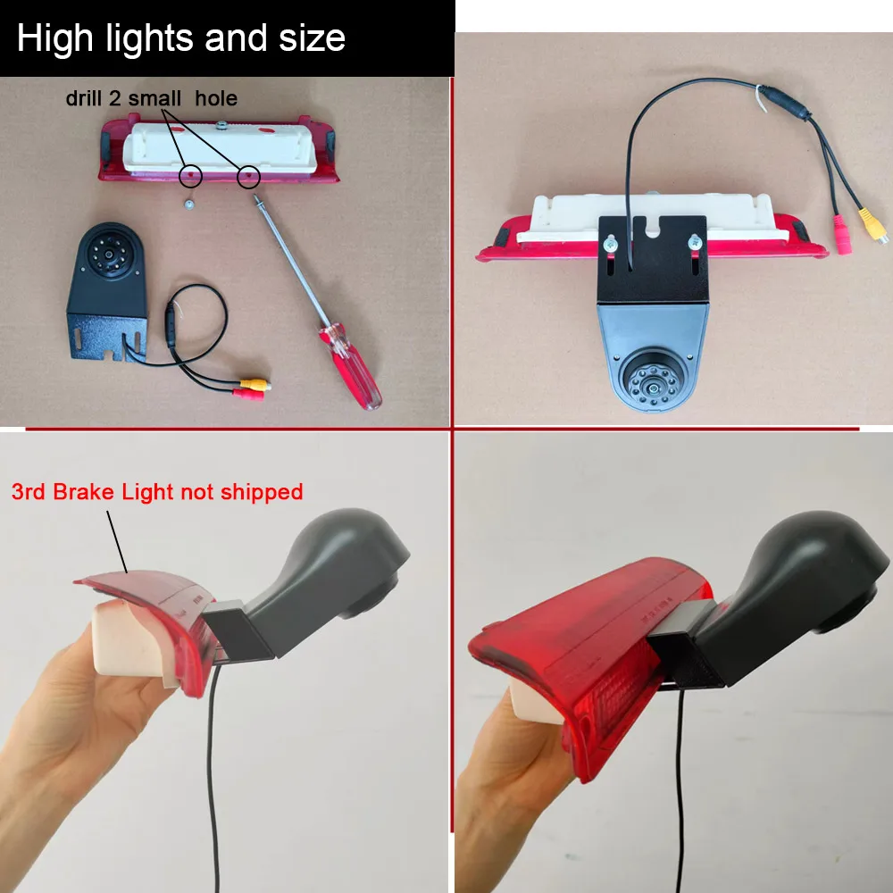 HD Car Rear View camera For Mercedes For Chevrolet Express GMC Savana 1500 2500 3500 Chevy Cargo Van